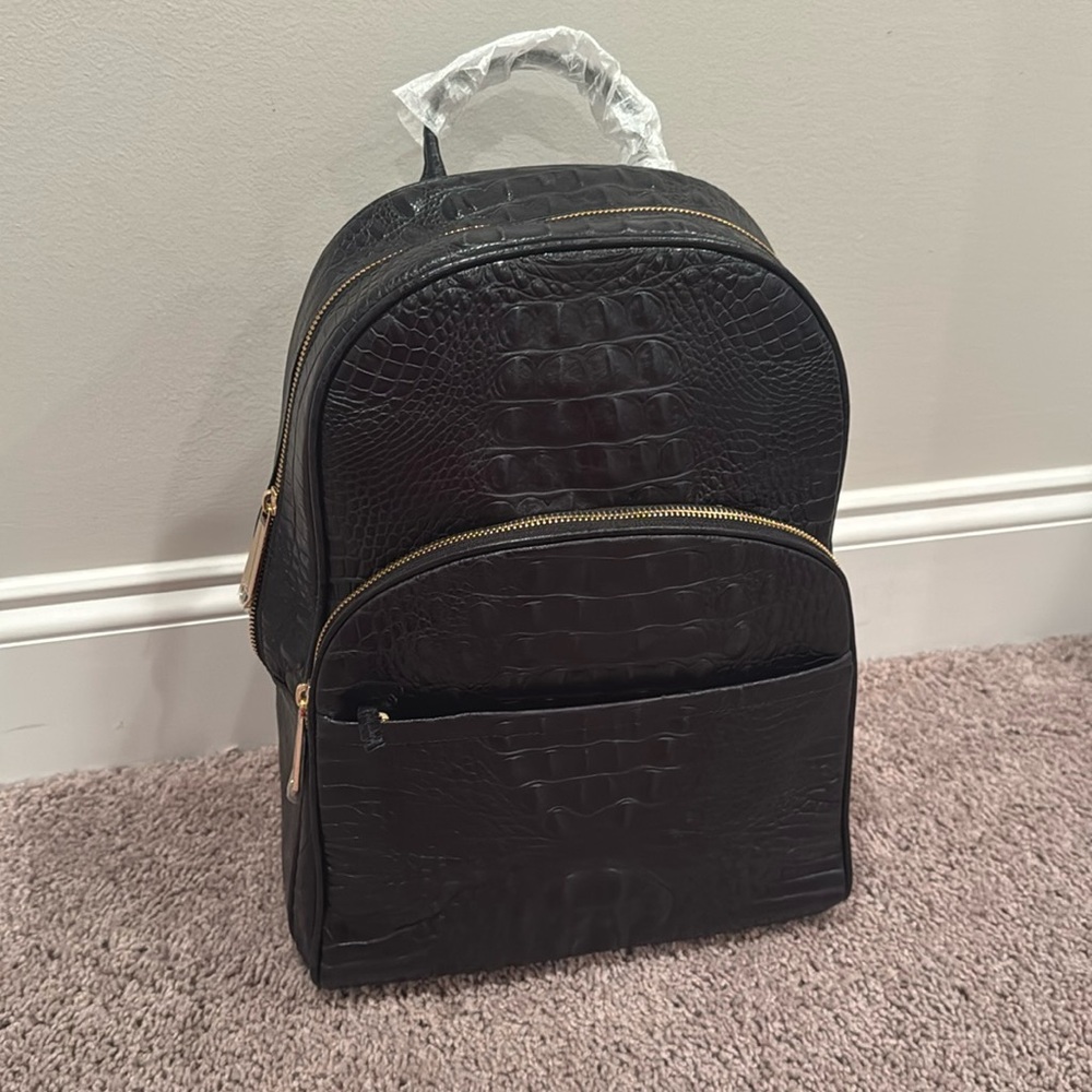 NWT Brahmin Dartmouth Backpack Black Barker